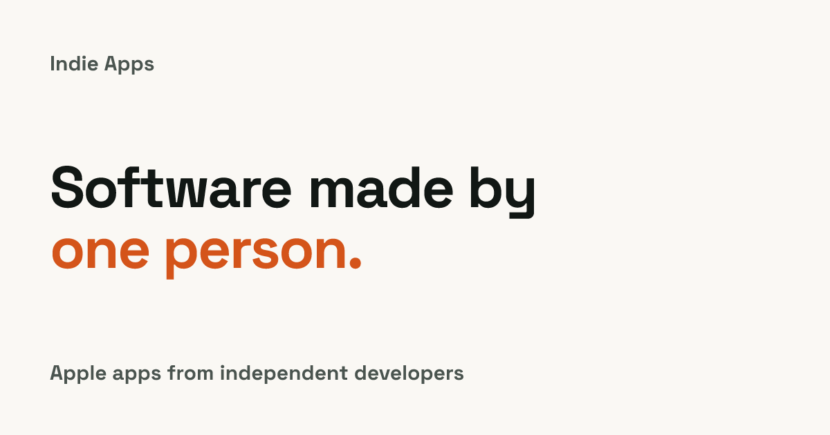 I run a free directory for indie iOS apps. Drop your App Store link and I'll list it today